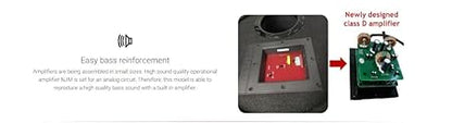  Pioneer TS-WX300TA active subwoofer with built-in Class D amplifier for easy bass reinforcement.