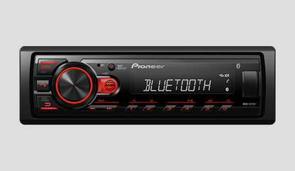 Pioneer MVH-S239BT digital media receiver with Bluetooth, USB, and 5-band equalizer