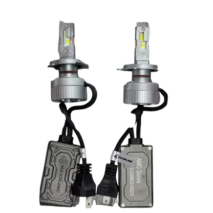 Maxxlink AMG 240W LED Bulbs with Integrated Drivers – Plug-and-Play Setup for Automotive Headlights