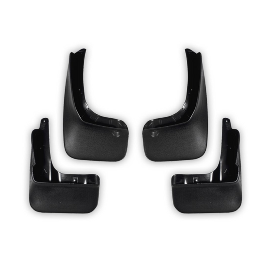 Set of 4 precision-fit black mud flaps for cars – high-durability splash guards made from automotive-grade plastic -- maruti suzuki swift 2006-2024
