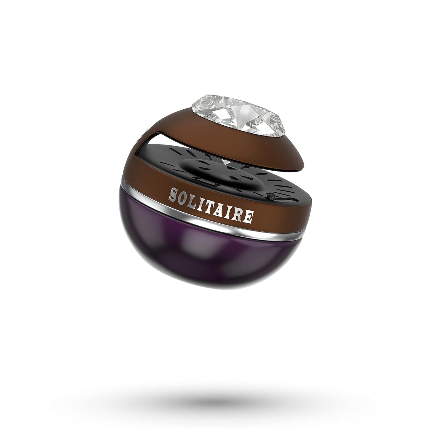 Divine Blossom Solitaire Car Perfume – Long-Lasting Gel Air Freshener with Premium Fragrance in Elegant Glass Bottle (40g)
