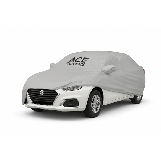 Grey Waterproof Car Body Cover for Maruti Suzuki Dzire