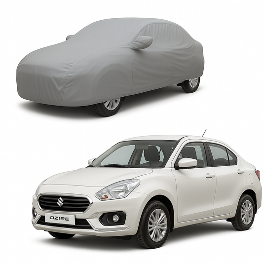Grey Waterproof Car Body Cover for Maruti Suzuki Dzire