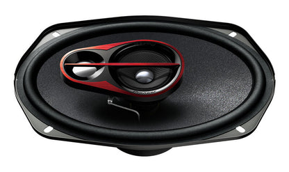 Pioneer TS-R6951S 6x9 inch 400W 3-Way Car Speaker with mica cone and red tweeter accent